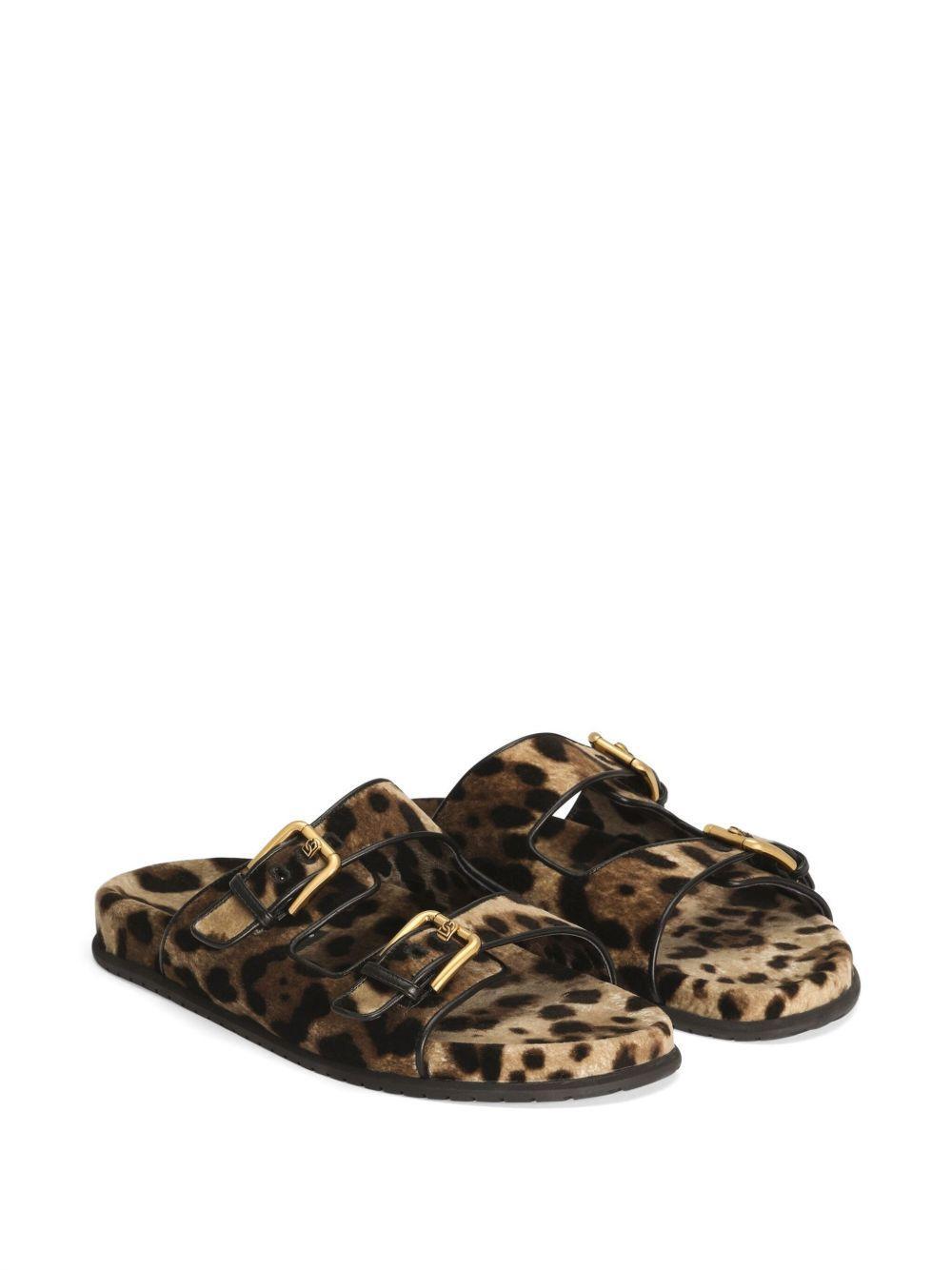 leopard-print sandals Product Image