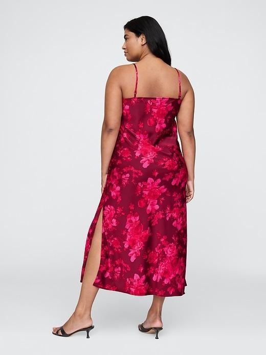 Recycled Satin Maxi Slip Dress Product Image