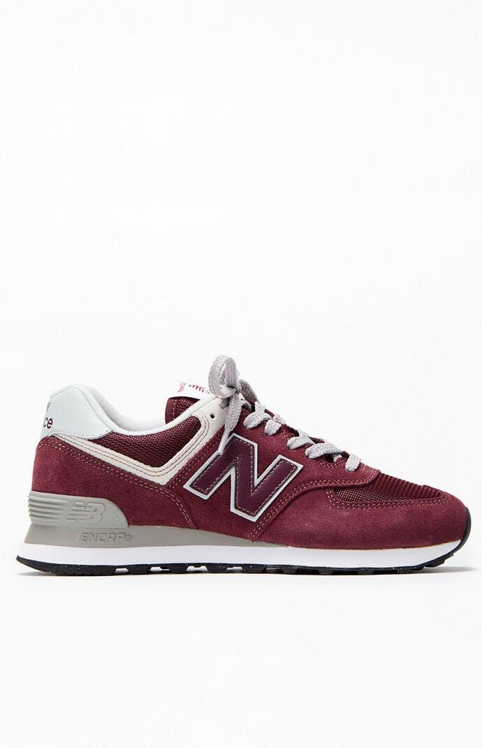 New Balance Womens 574 v3 Evergreen Suede Retro Lifestyle Sneakers Product Image