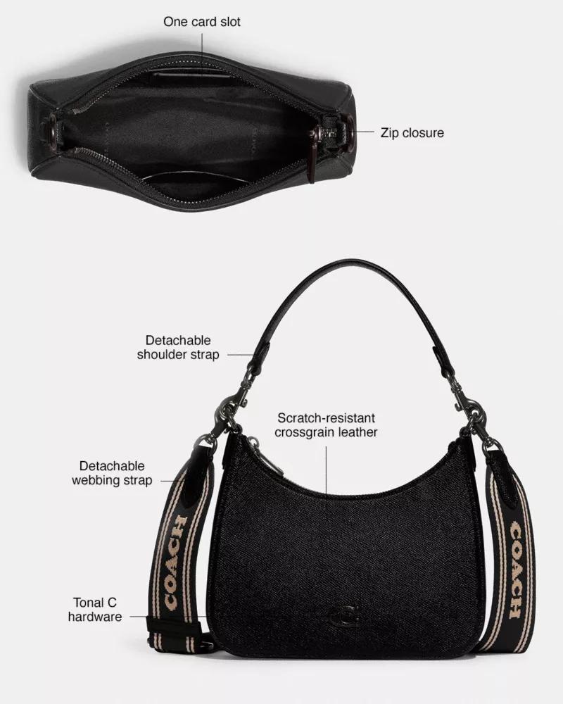 Hobo Crossbody Bag With Signature Canvas Product Image