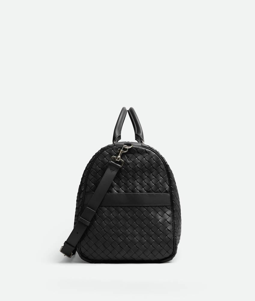 Men's Large Intrecciato Duffle in Black Product Image
