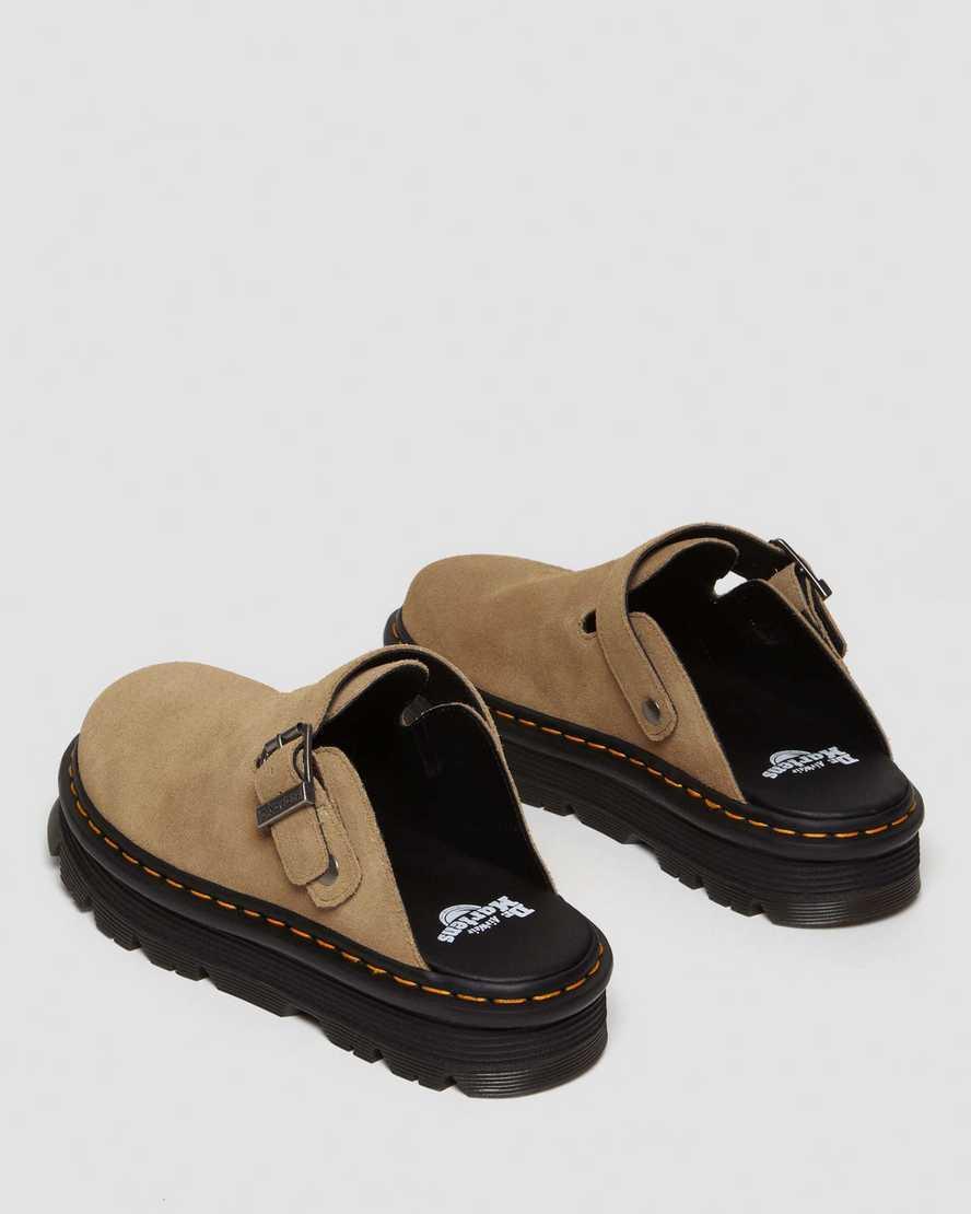 Dr. Martens Womens Zebzag Suede Slingback Mule Sandals Product Image