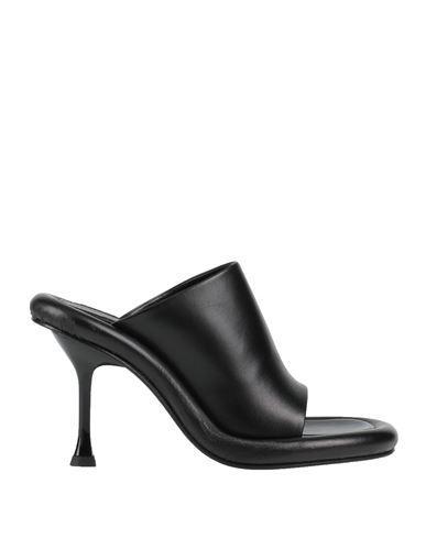 JW ANDERSON Woman Sandals Black Size 10 Soft Leather Product Image