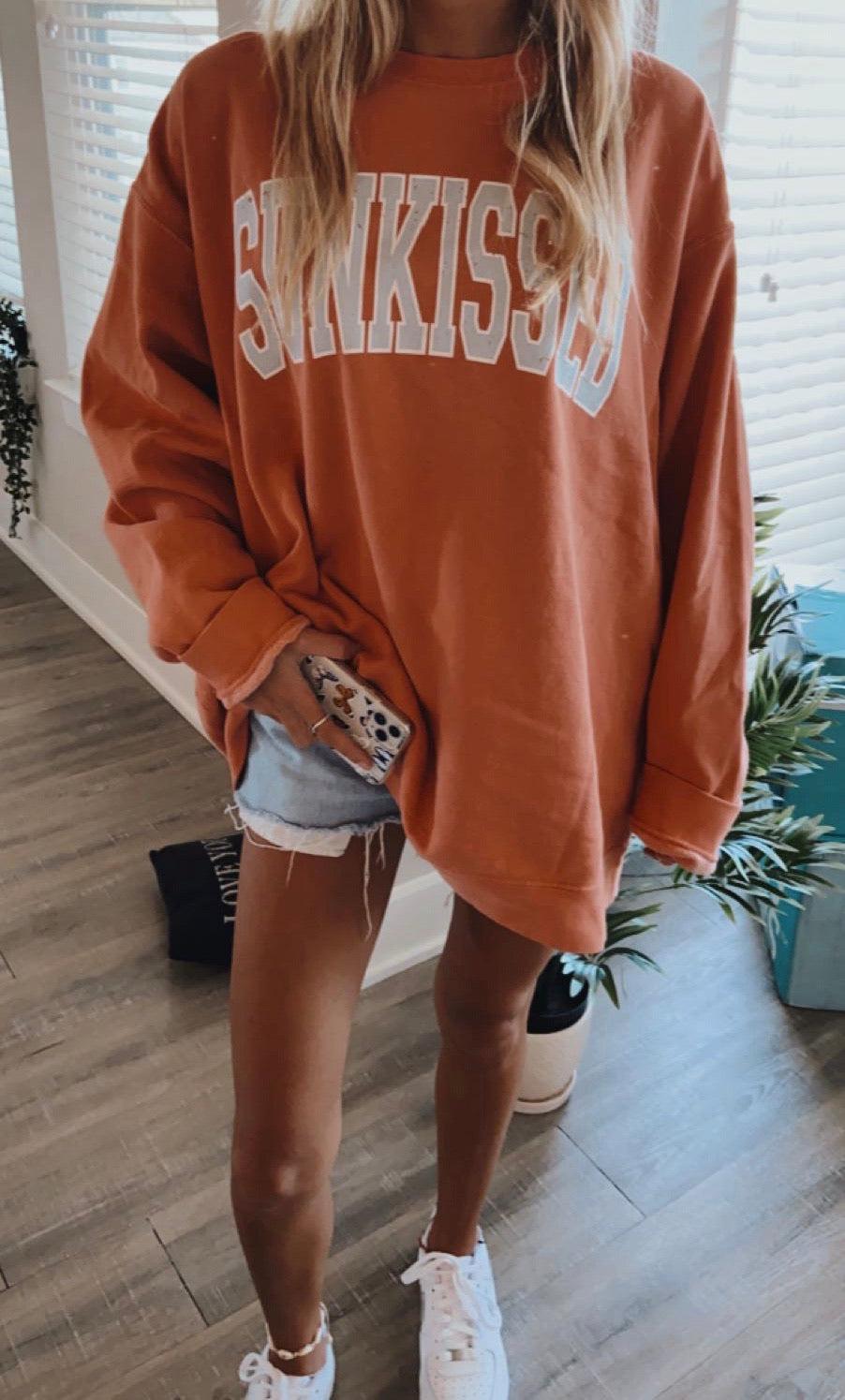 Original Sunkissed Comfort Colors Sweatshirt Girls Product Image