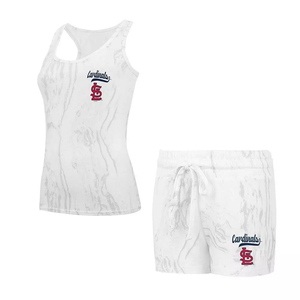 Women's Concepts Sport St. Louis Cardinals Quartz Tank Top & Shorts Set, Size: Small, Beige Product Image