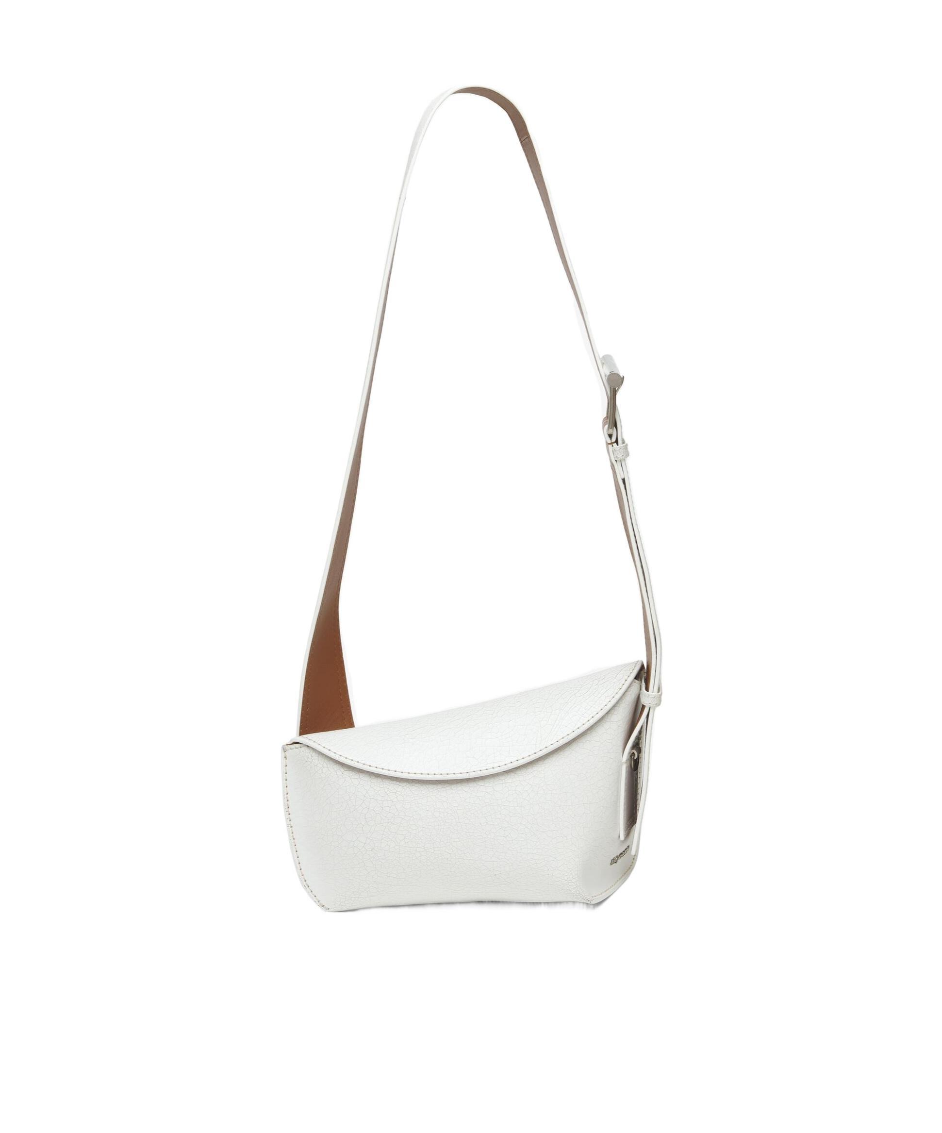 ALEXANDER MCQUEEN Leather The Sling Bag In White Product Image