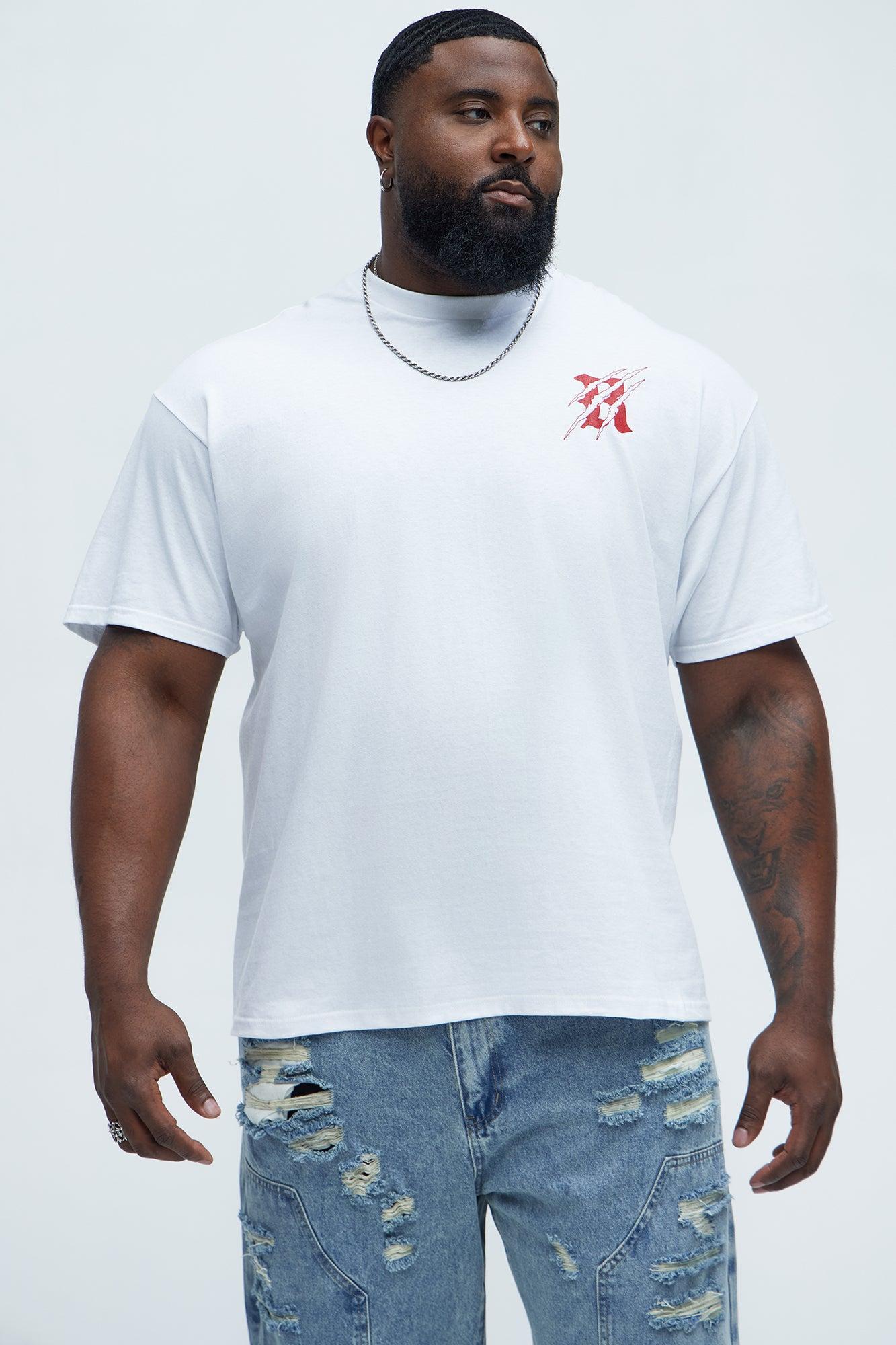 Rebellious Angel Short Sleeve Tee - White Product Image