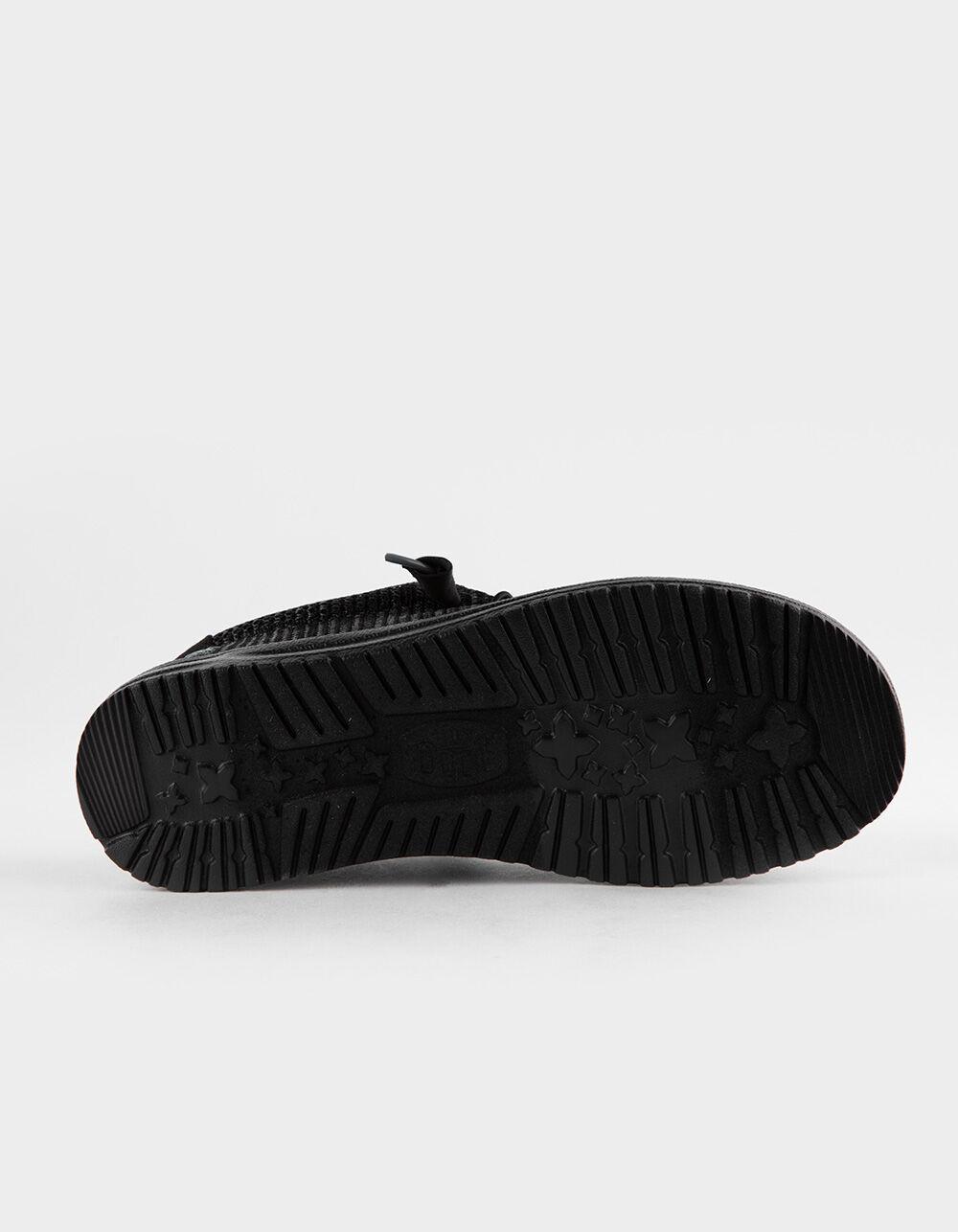 HEY DUDE Wally Stretch Mesh Mens Shoes - BLK/BLK Product Image
