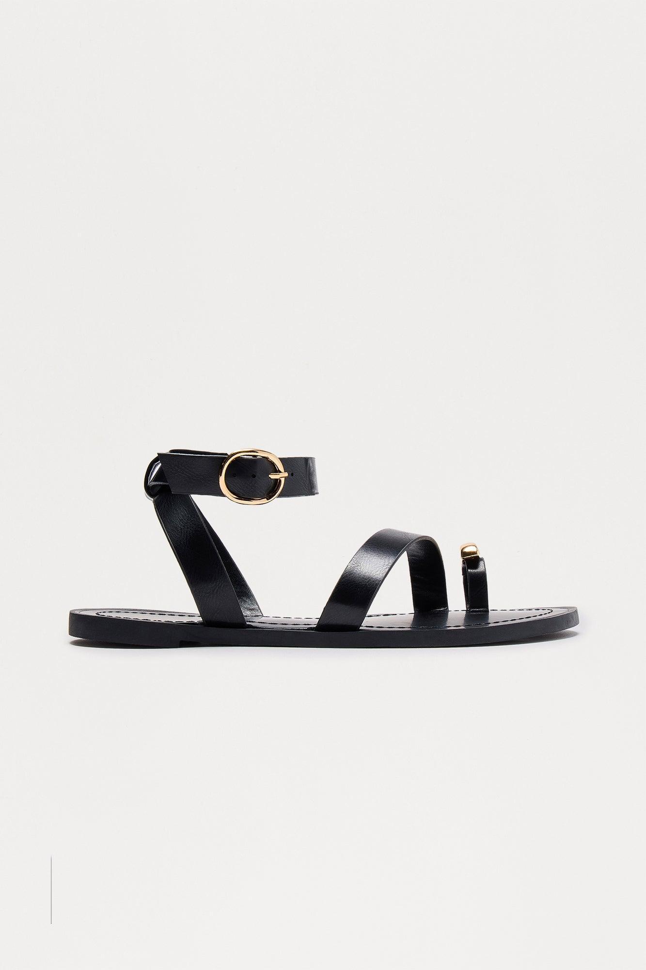 Dune Hardware Sandals - Black Product Image