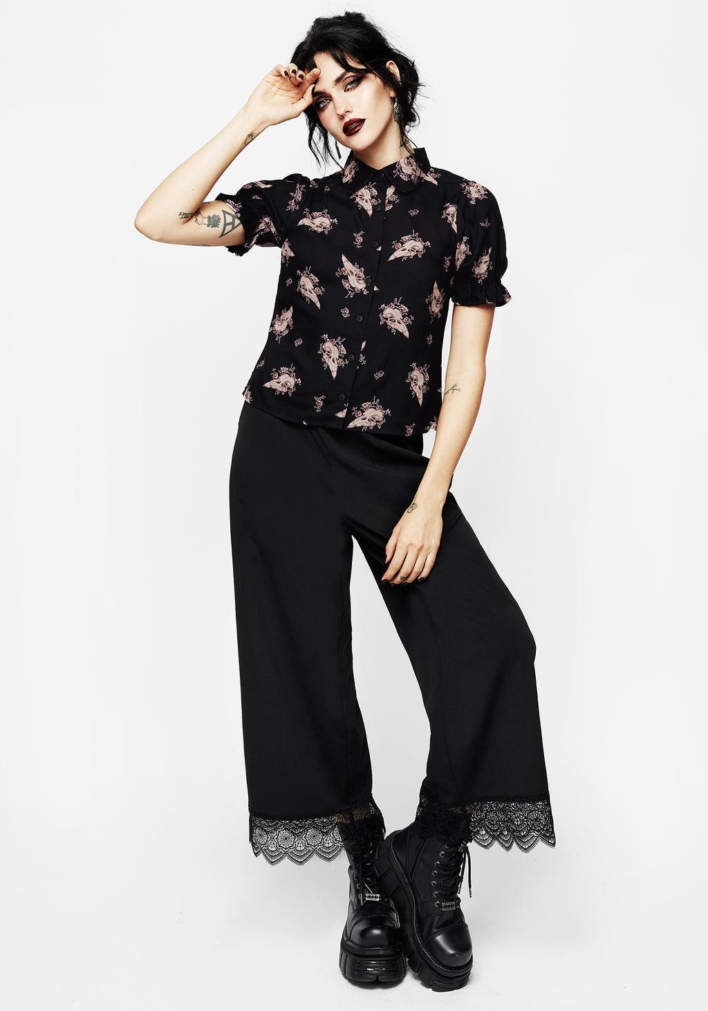 Carrion Button Up Blouse Top Product Image