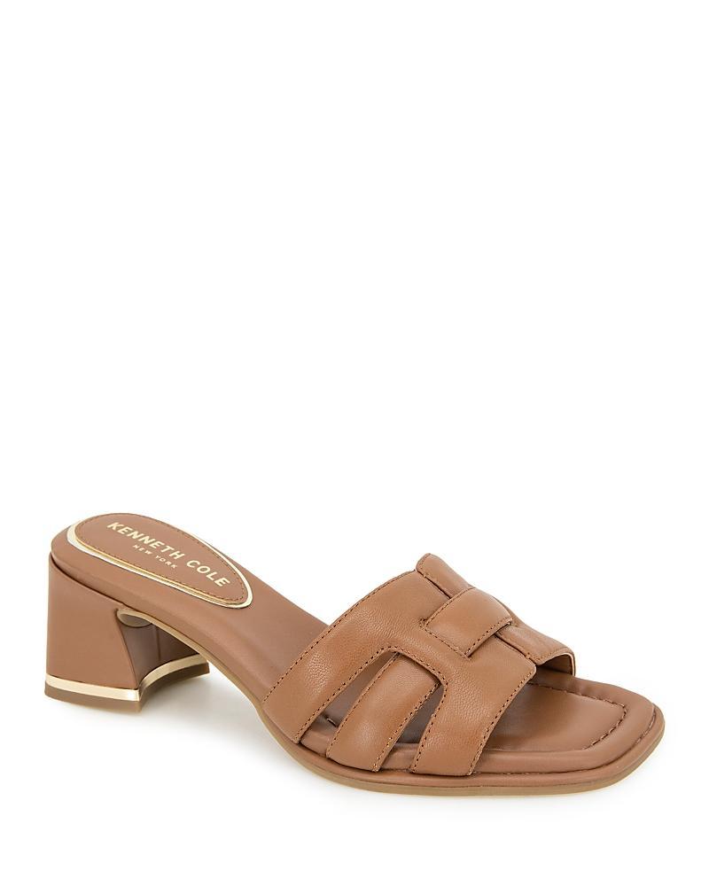 Kenneth Cole Womens Harper Slip On Woven High Heel Sandals Product Image