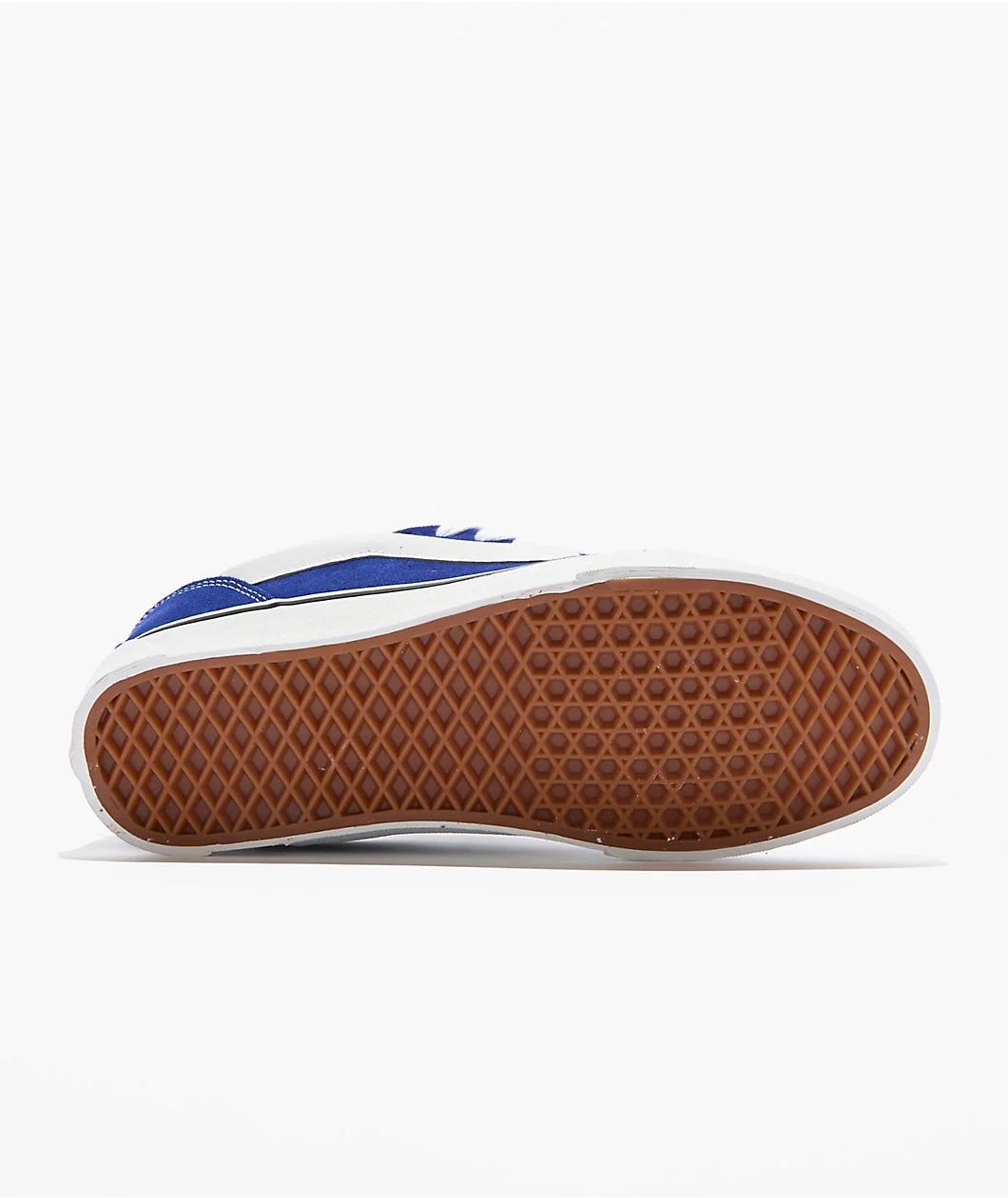 Vans Knu Skool Blue & White Skate Shoes Product Image