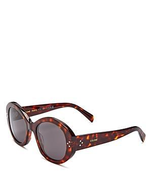 Womens 53MM Crystal-Embellished Round Sunglasses Product Image