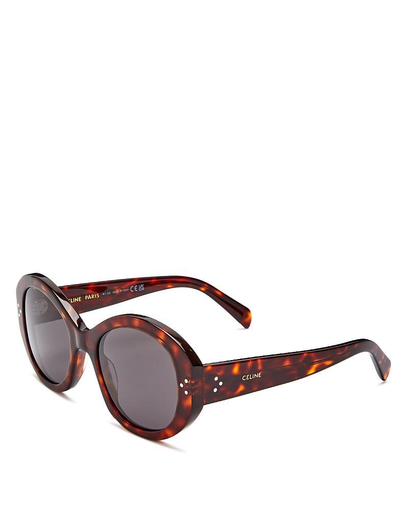 Womens 53MM Crystal-Embellished Round Sunglasses Product Image