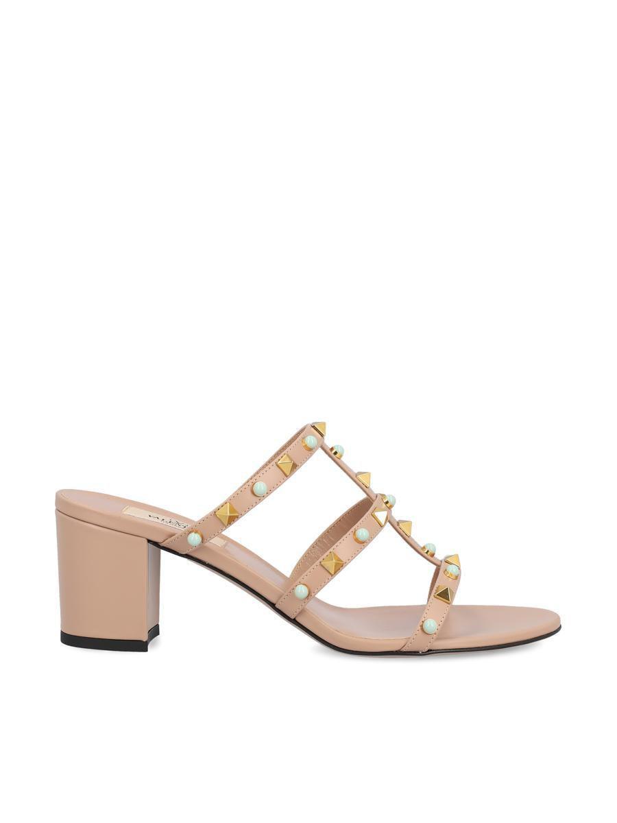 VALENTINO GARAVANI Sandals In Cinnamon Roses/mint Milk Product Image
