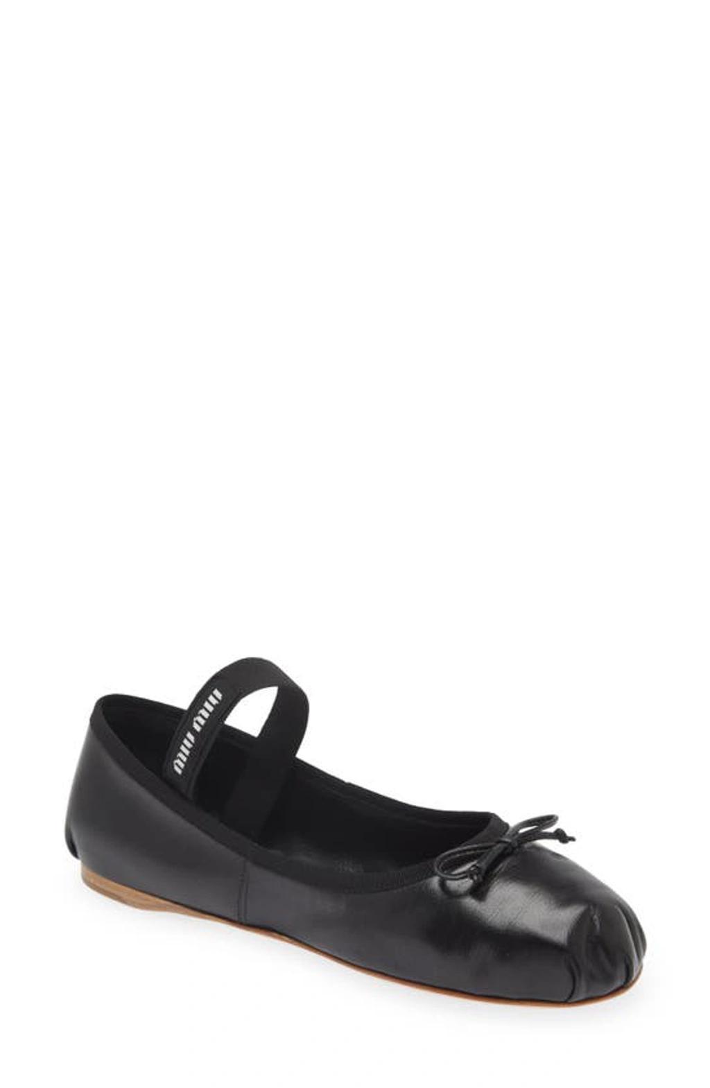 logo-strap ballerina shoes Product Image