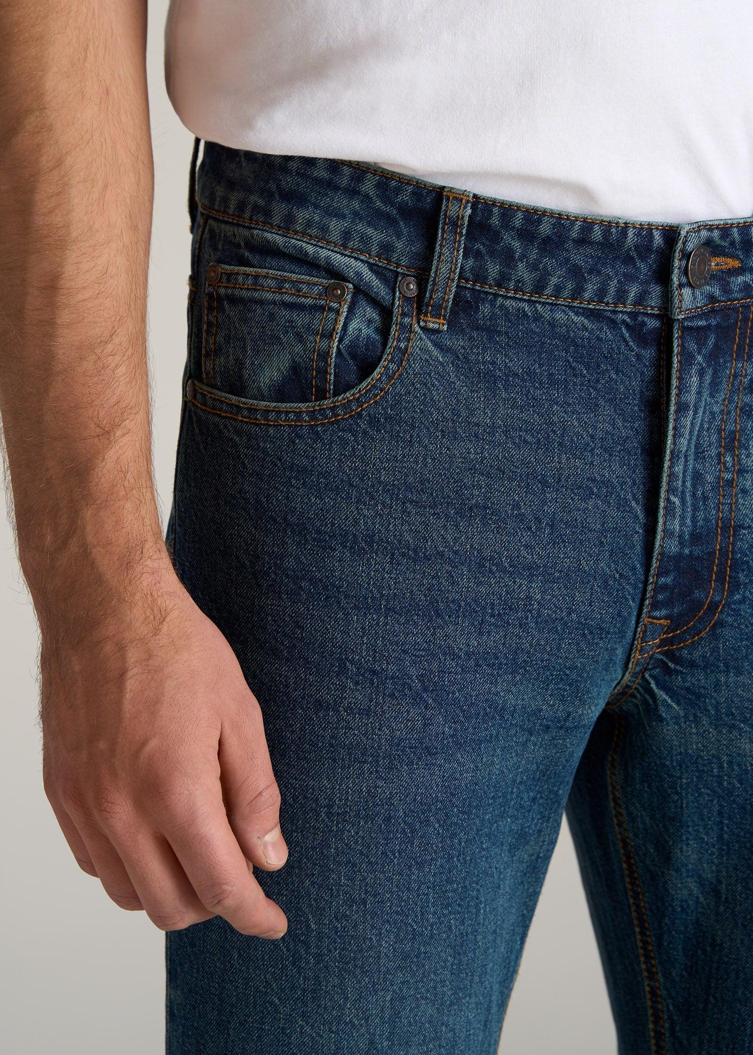 LJ&S TAPERED Jeans for Tall Men in Machine Blue Product Image