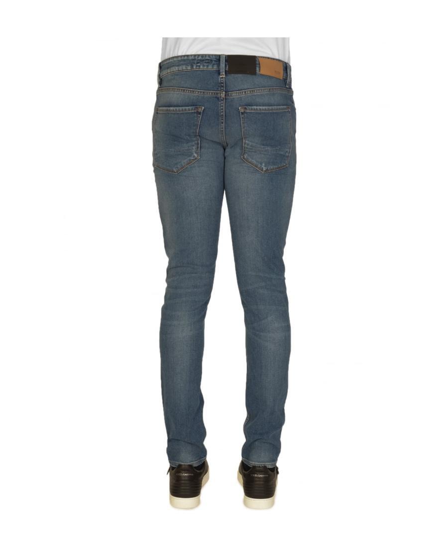 HUGO BOSS Logo Jeans In Gray Product Image
