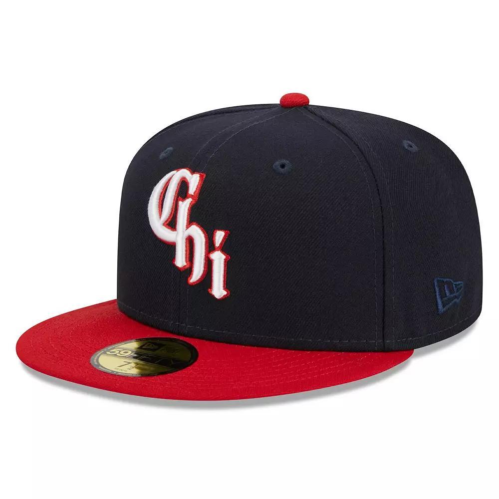 Men's New Era Navy Chicago White Sox Cooperstown Collection Retro City 59FIFTY Fitted Hat, Size: 7, Blue Product Image