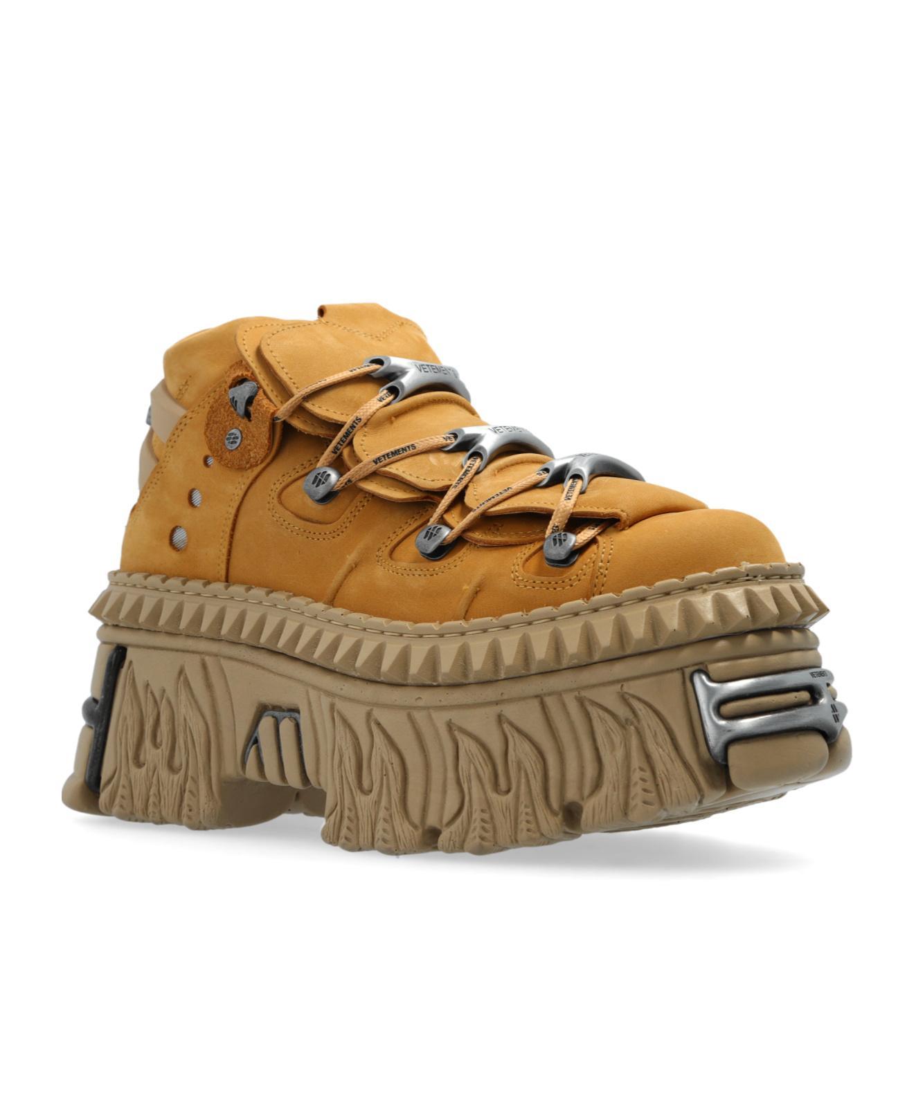 VETEMENTS Thick Sole And Low-cut Casual Shoes In Brown Product Image