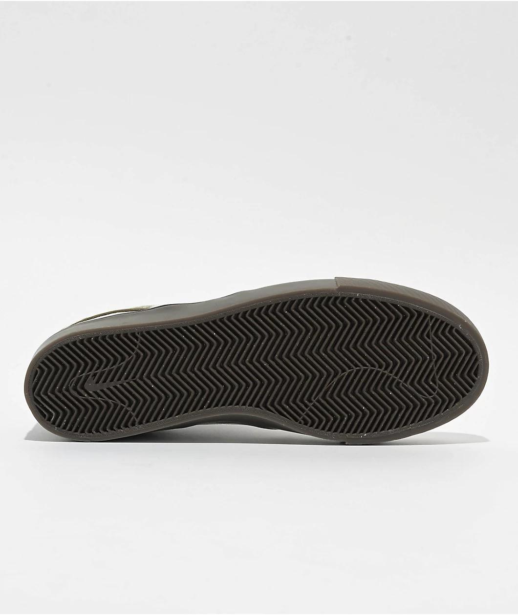 Nike SB Zoom Janoski OG+ SE Medium Olive, Dark Team Red & Velvet Brown Skate Shoes Product Image
