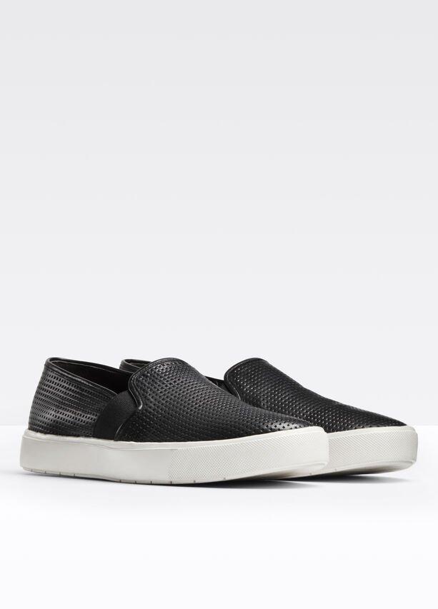 Womens Perforated Leather Blair Sneaker, Marble, Size 5.5 Vince Product Image