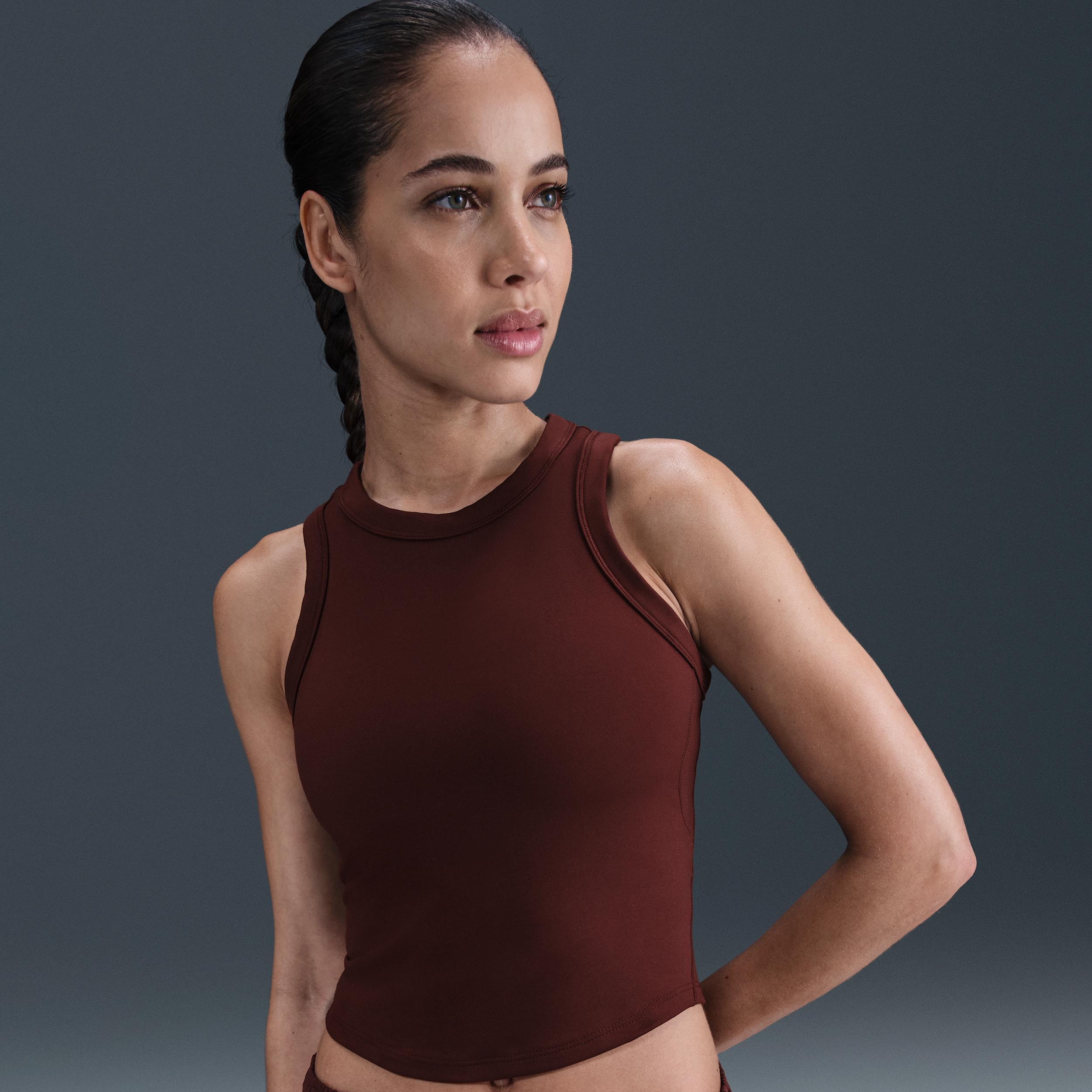Nike Women's One Fitted Dri-FIT Cropped Tank Top Product Image