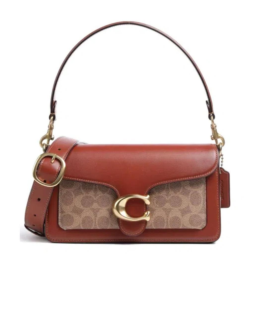 COACH Tabby Leather Shoulder Bag In B4 Tan Rust Product Image