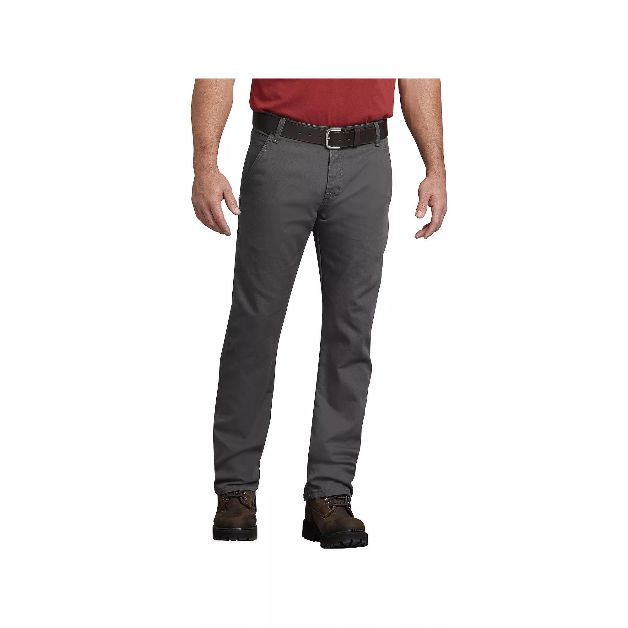 Men's Dickies FLEX Regular-Fit Straight-Leg Tough Max™ Duck Carpenter Pants, Size: 34X34, Brown Product Image
