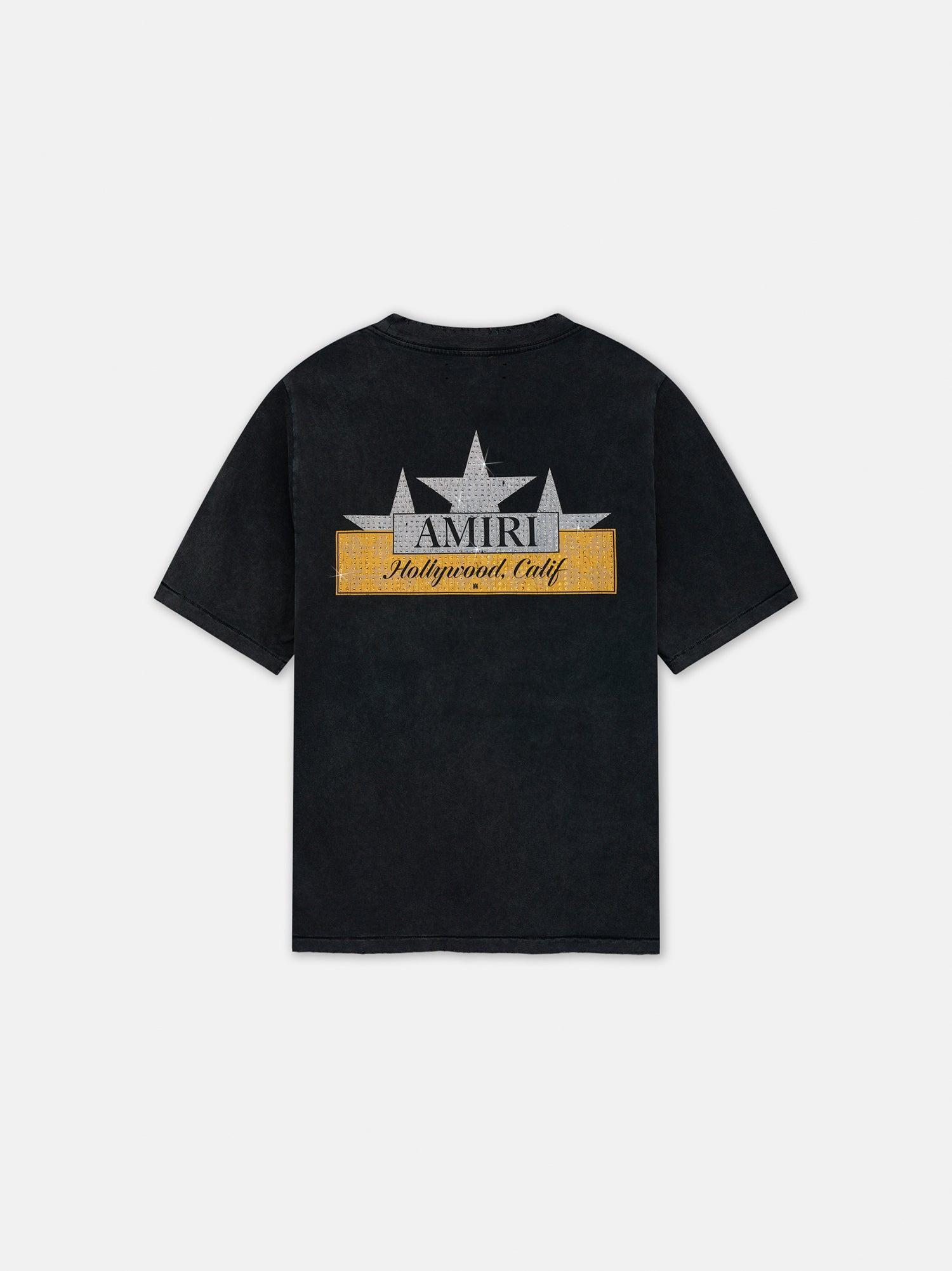 VINTAGE AMIRI CRYSTAL STAR TEE - Black Male Product Image