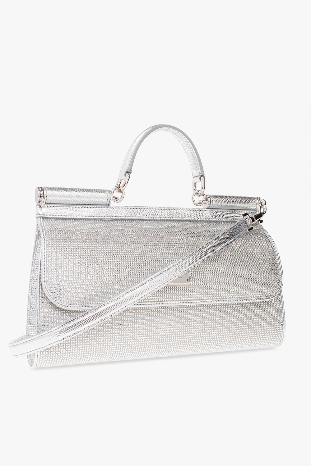 DOLCE & GABBANA Kim Dolcegabbana Sicily Metallic Bag In Crystal_pearl Product Image