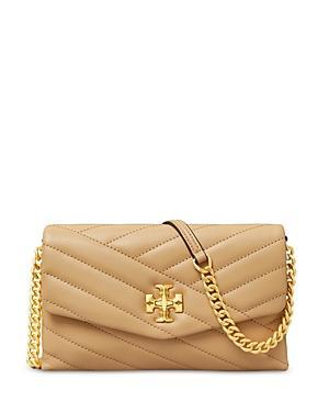 Womens Kira Chevron Leather Chain Wallet Product Image