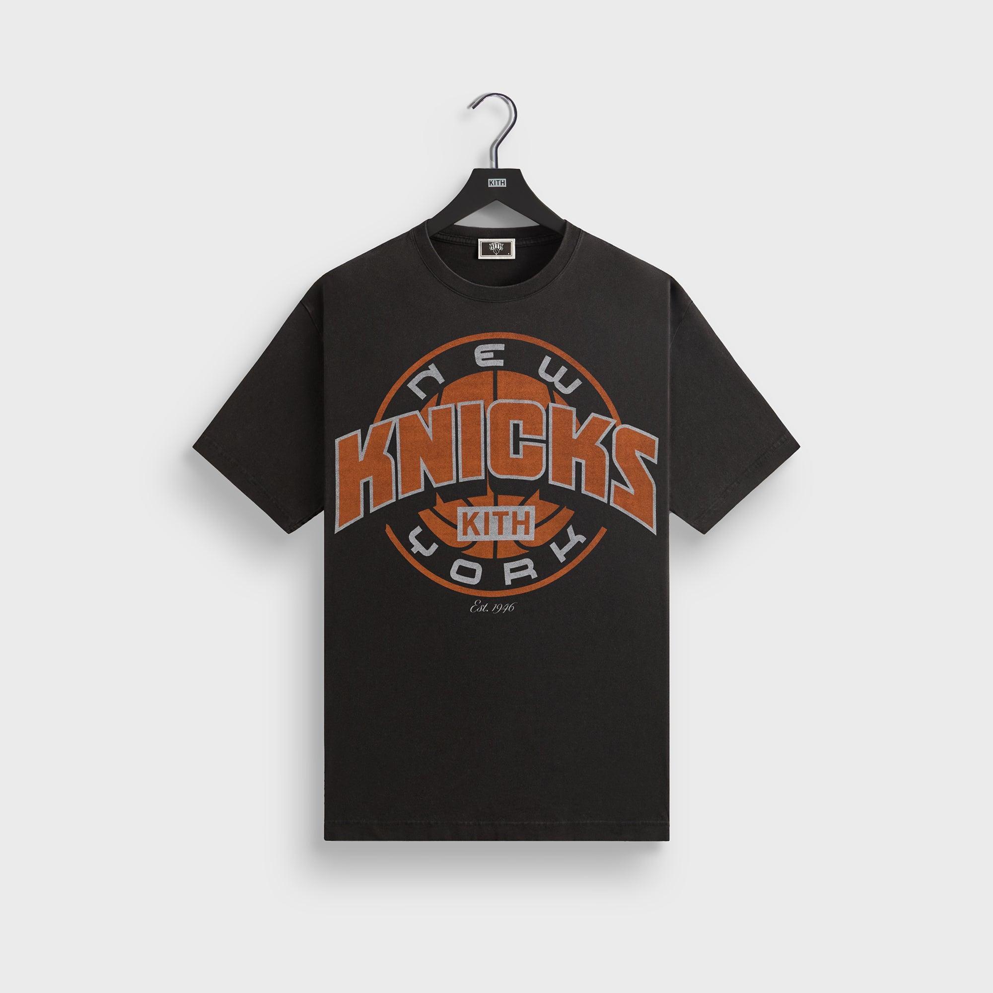 Kith for the New York Knicks Showtime Vintage Tee - Black Male Product Image