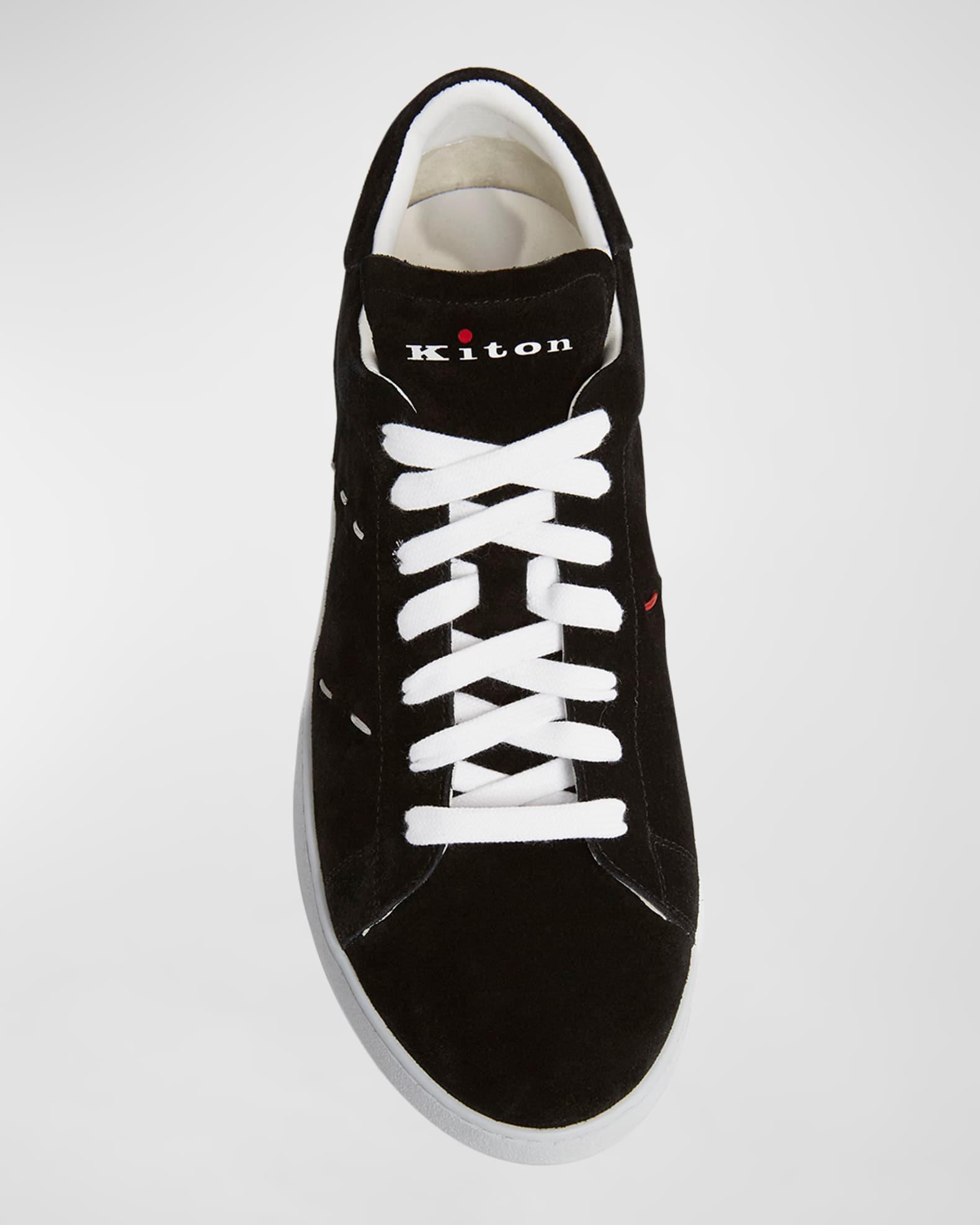 Men's Suede Low-Top Sneakers Product Image