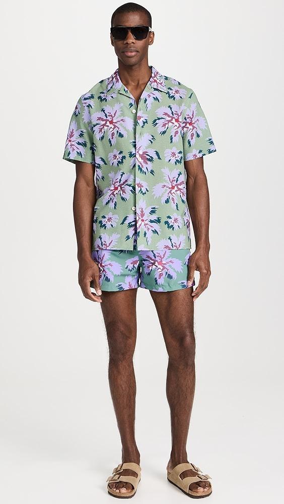 Paul Smith Palm Burst Swim Shorts 3.25" | Shopbop Product Image