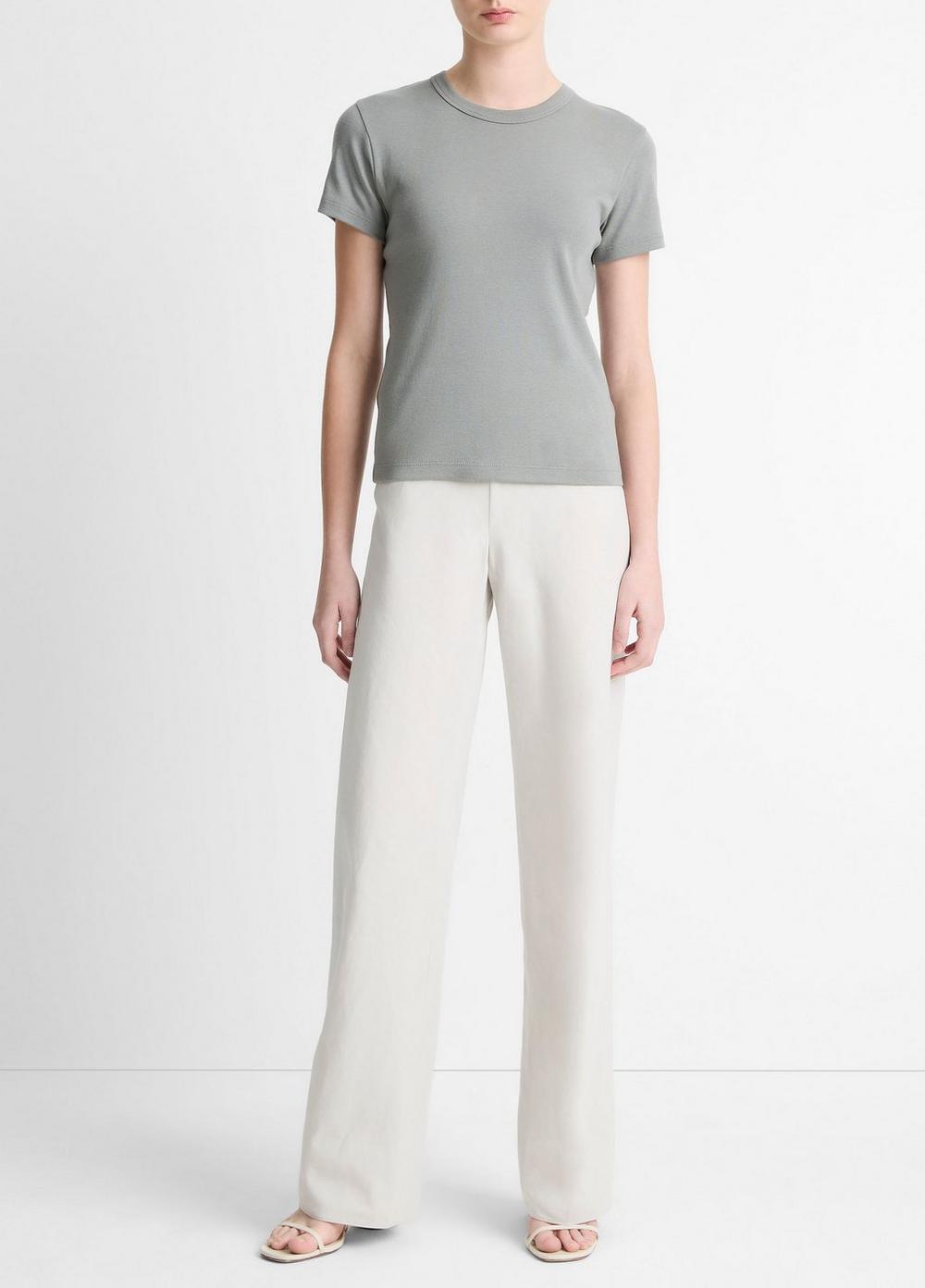 Pima Cotton-Blend '90s Shrunken T-Shirt Product Image