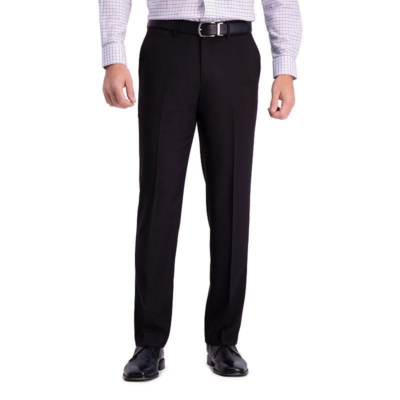 Mens Haggar Premium Comfort Straight-Fit Flat-Front Dress Pants Product Image