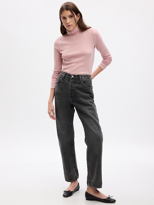 Essential Rib Turtleneck T-Shirt Product Image