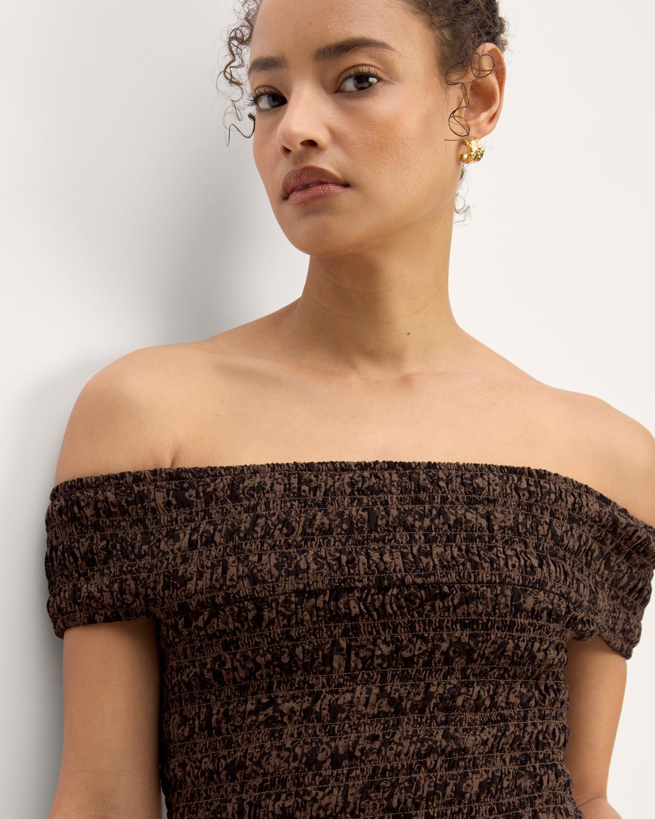 The Gauze Off-the-Shoulder Dress Product Image