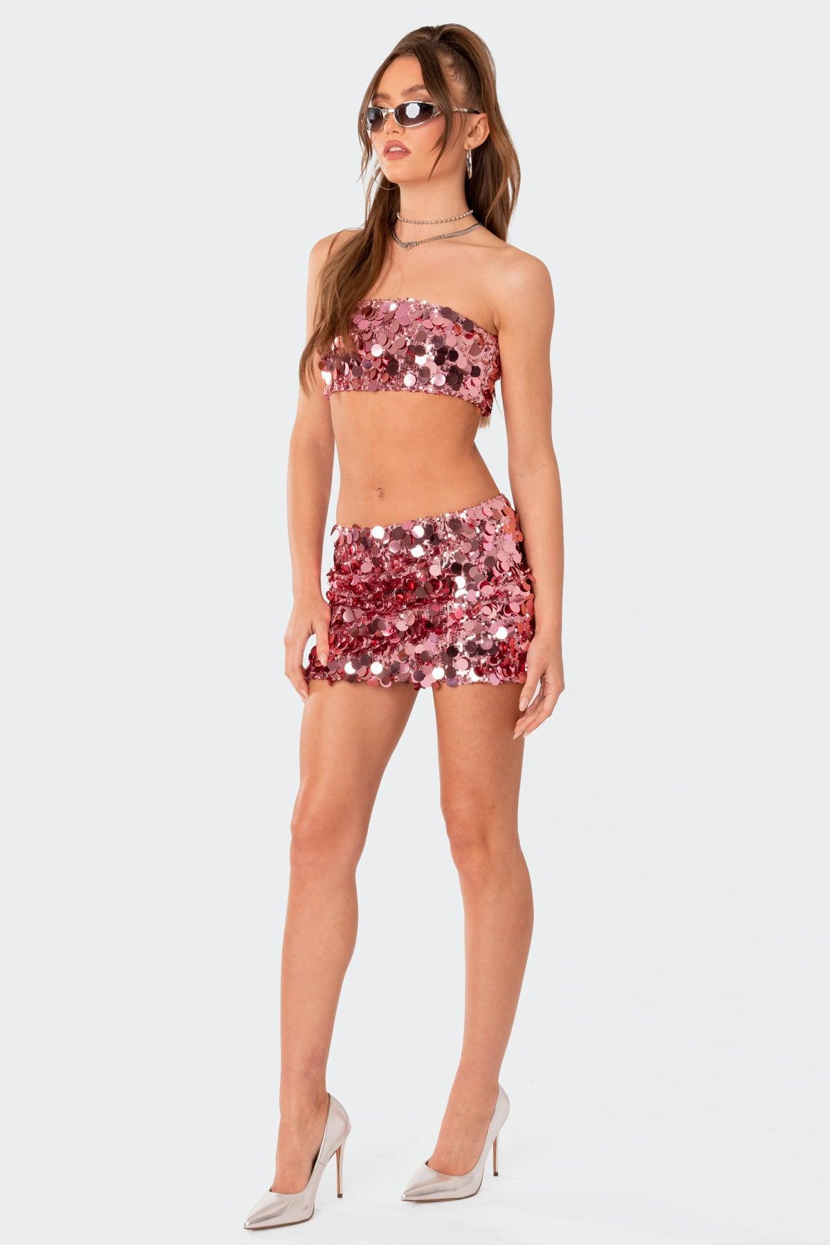Sabina Sequin Bandeau Top Product Image