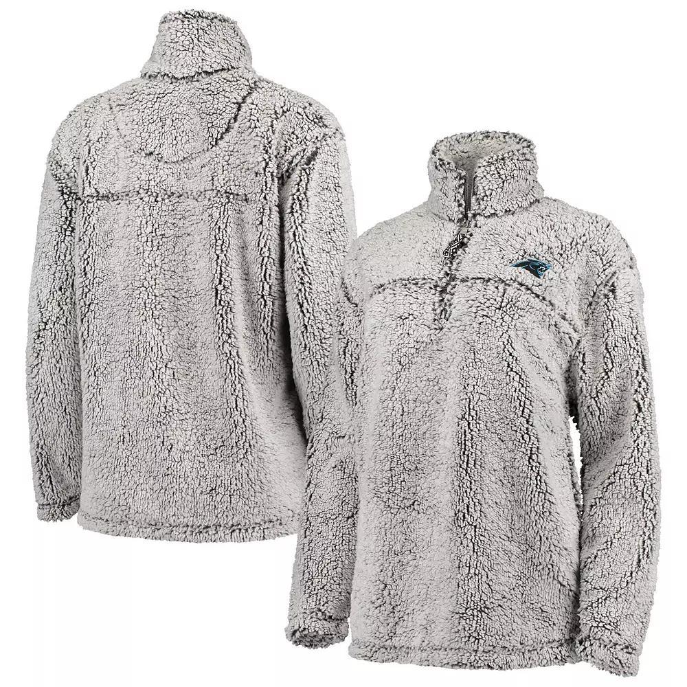 Women's G-III 4Her by Carl Banks Gray Arizona Cardinals Sherpa Quarter-Zip Pullover Jacket, Size: Small, Grey Product Image