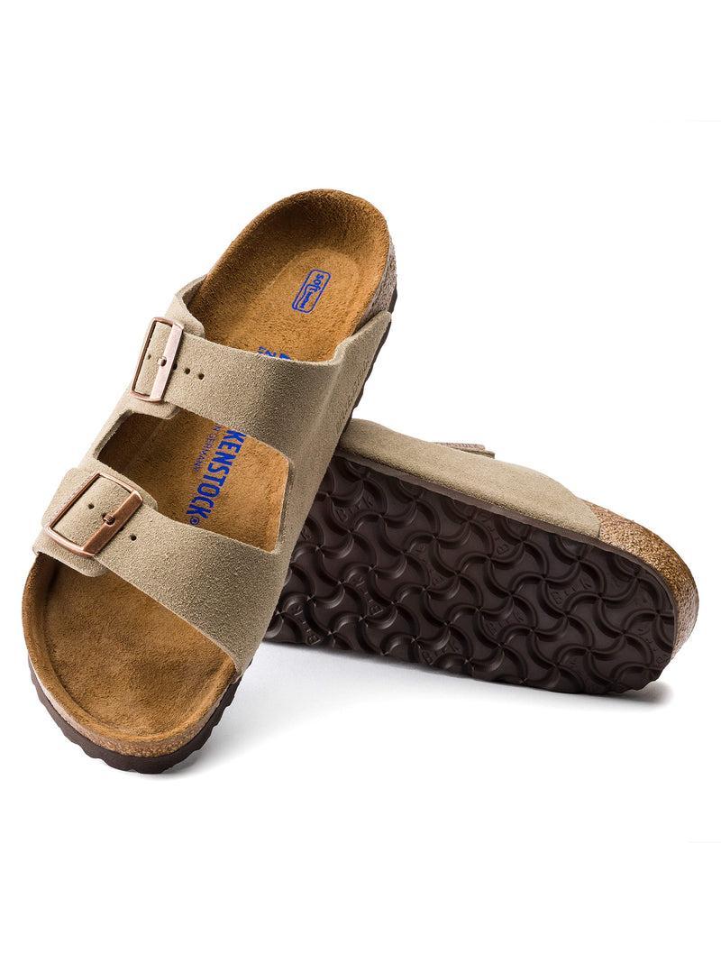 Men's Birkenstock Arizona Soft Footbed - Taupe Product Image