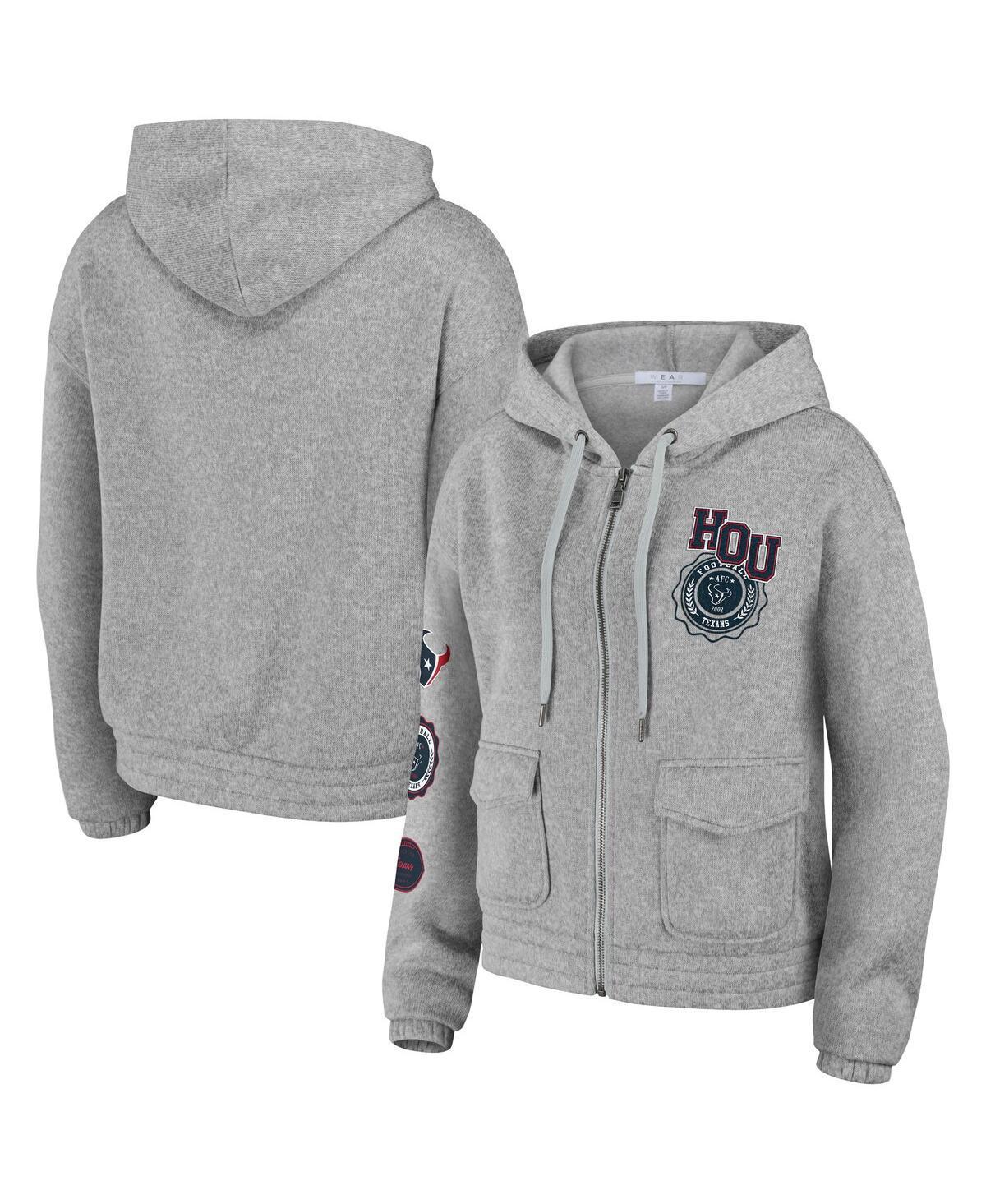 Women's WEAR by Erin Andrews Heather Gray Tennessee Titans Full-Zip Hoodie, Size: Small, Grey Product Image