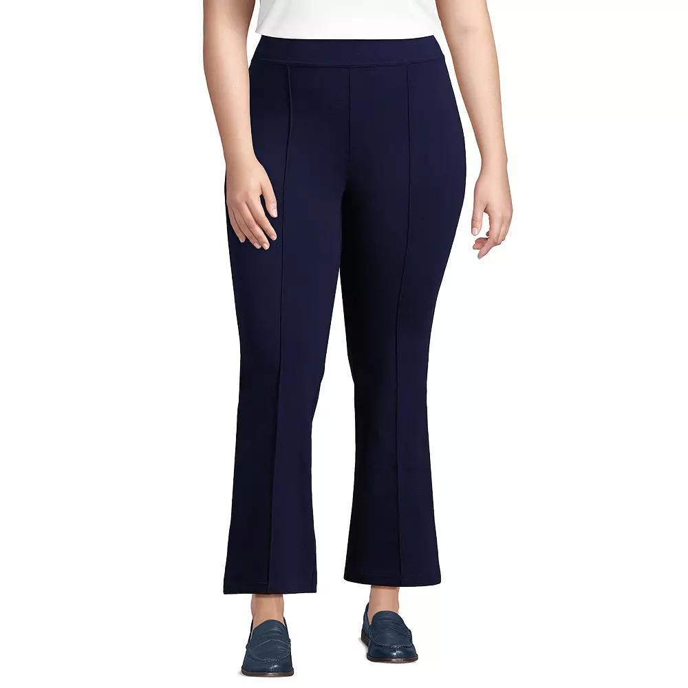 Plus Size Lands' End Starfish High-Rise Kick Flare Crop Pants, Women's, Size: 2XL, Deep  Blue Product Image