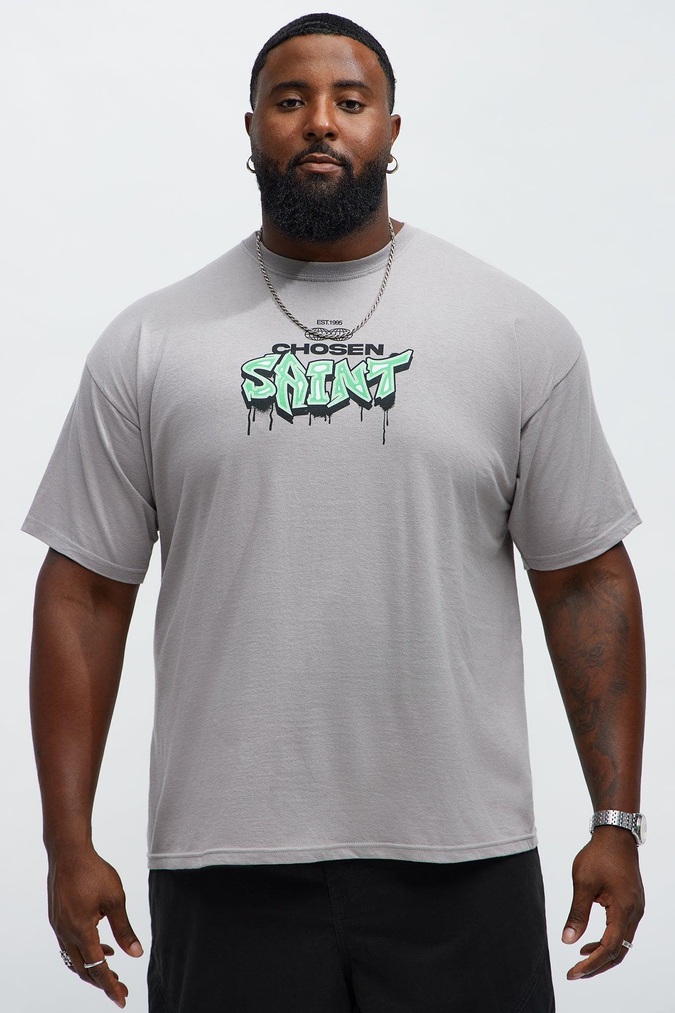 Chosen Saint Short Sleeve Tee - Light Grey Product Image