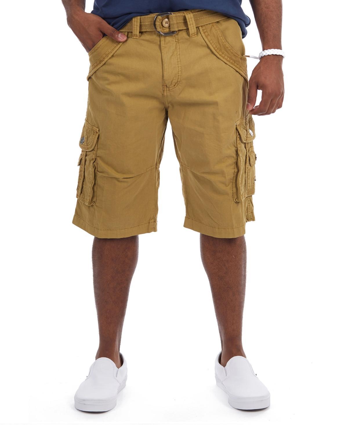 Men's Xray Belted Double-Pocket Bermuda Cargo, Size: 42, Grey Product Image