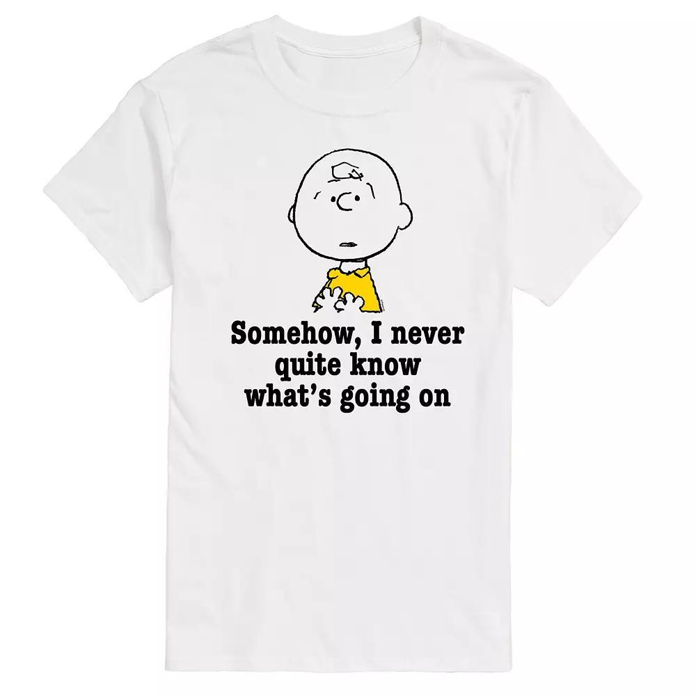 Mens Peanuts Whats Going On Graphic Tee Product Image