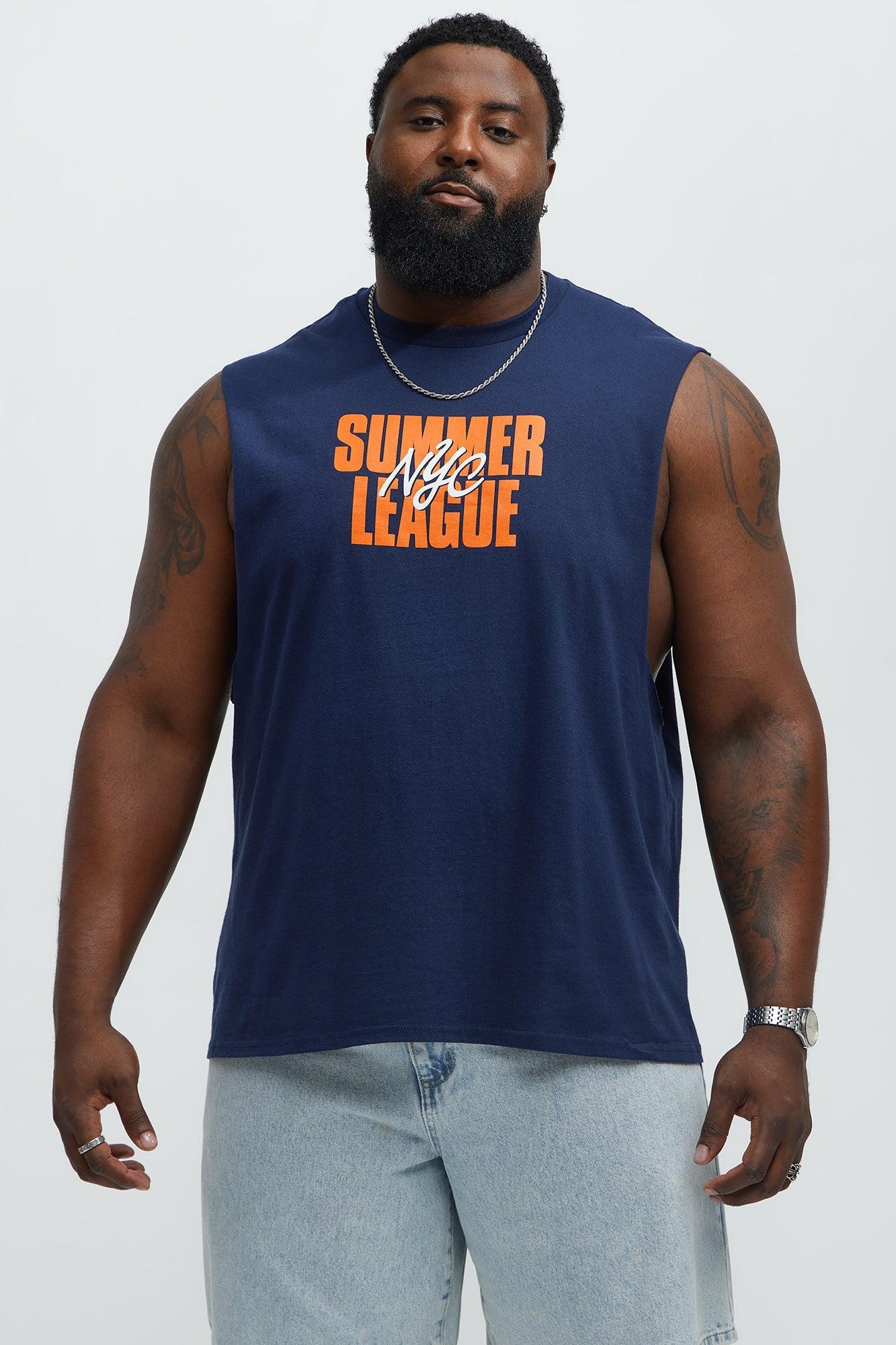 Summer League NYC Muscle Tee - Navy Product Image