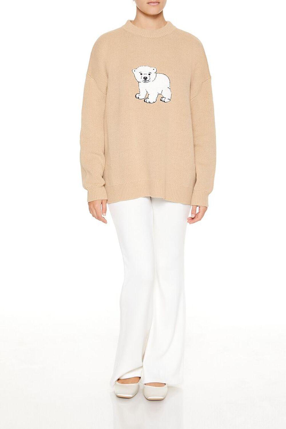 Polar Bear Crew Sweater | Forever 21 Product Image