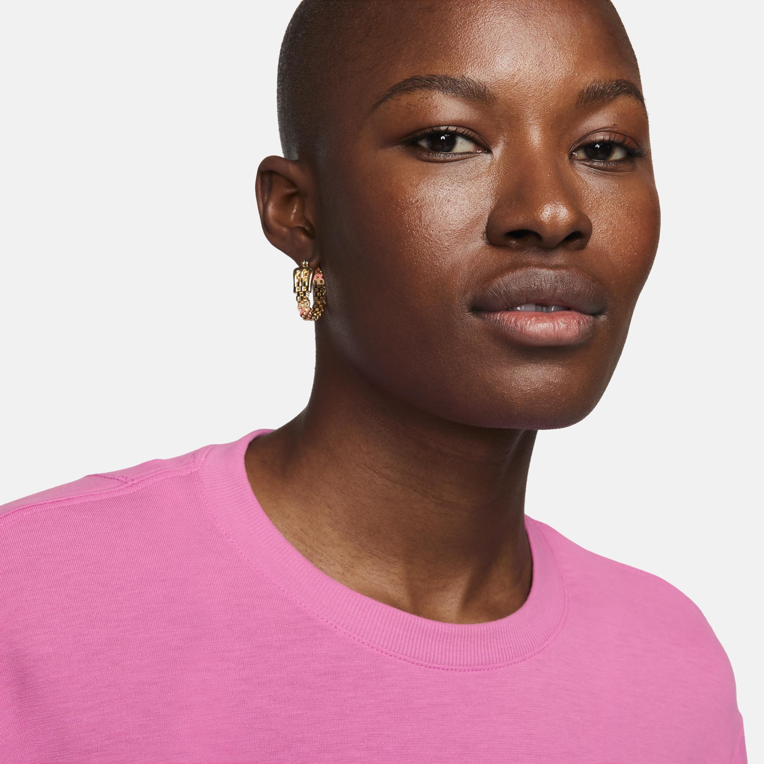 Nike Womens One Relaxed Dri-fit Short-Sleeve Top - Playful Pink Product Image